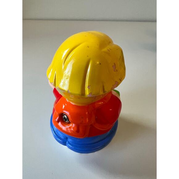 Fisher-Price Little People Little Talker Eddie with Green Race Car Rare - Picture 6 of 8